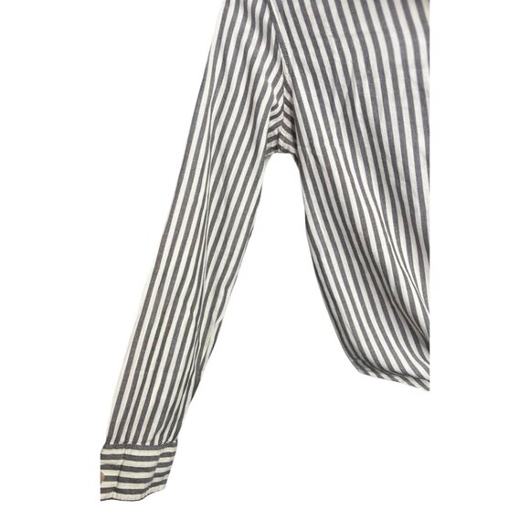 Madewell Tie-Front Striped Cotton Shirt In Maitland Stripe Small - Picture 7 of 14